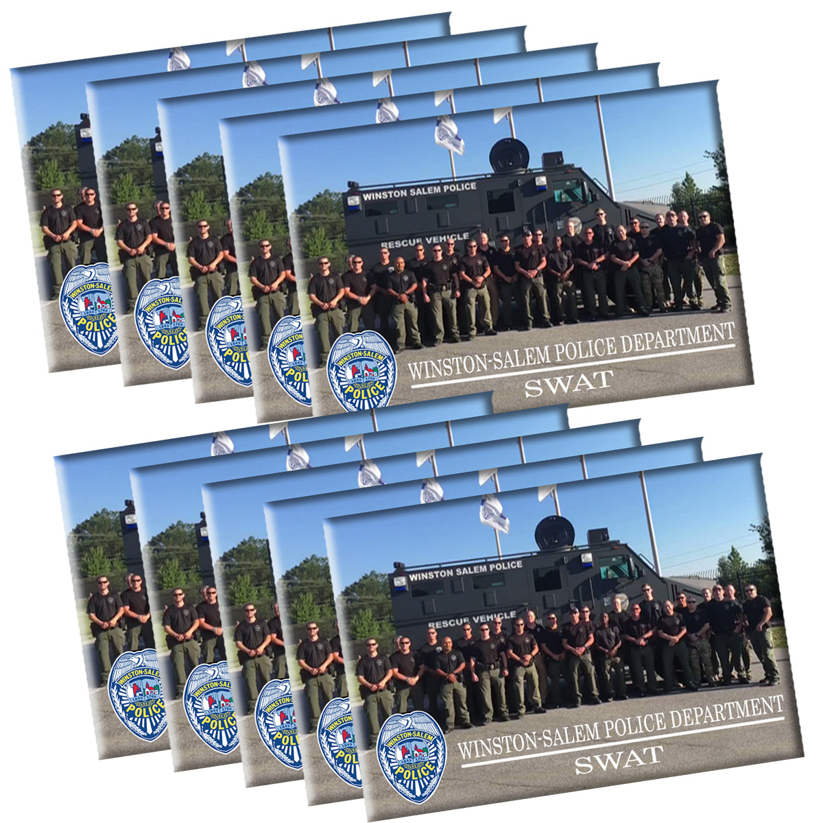 Customize With Your Photo WSPD 2.5x3.5 Metal Ten Magnets