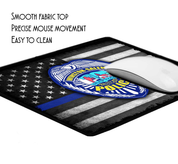 Thin Blue Line Flag WSPD Emblem Mouse Pad