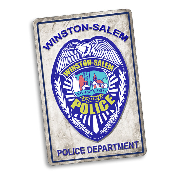 WSPD Distressed Patch 12x8" Metal Novelty Sign